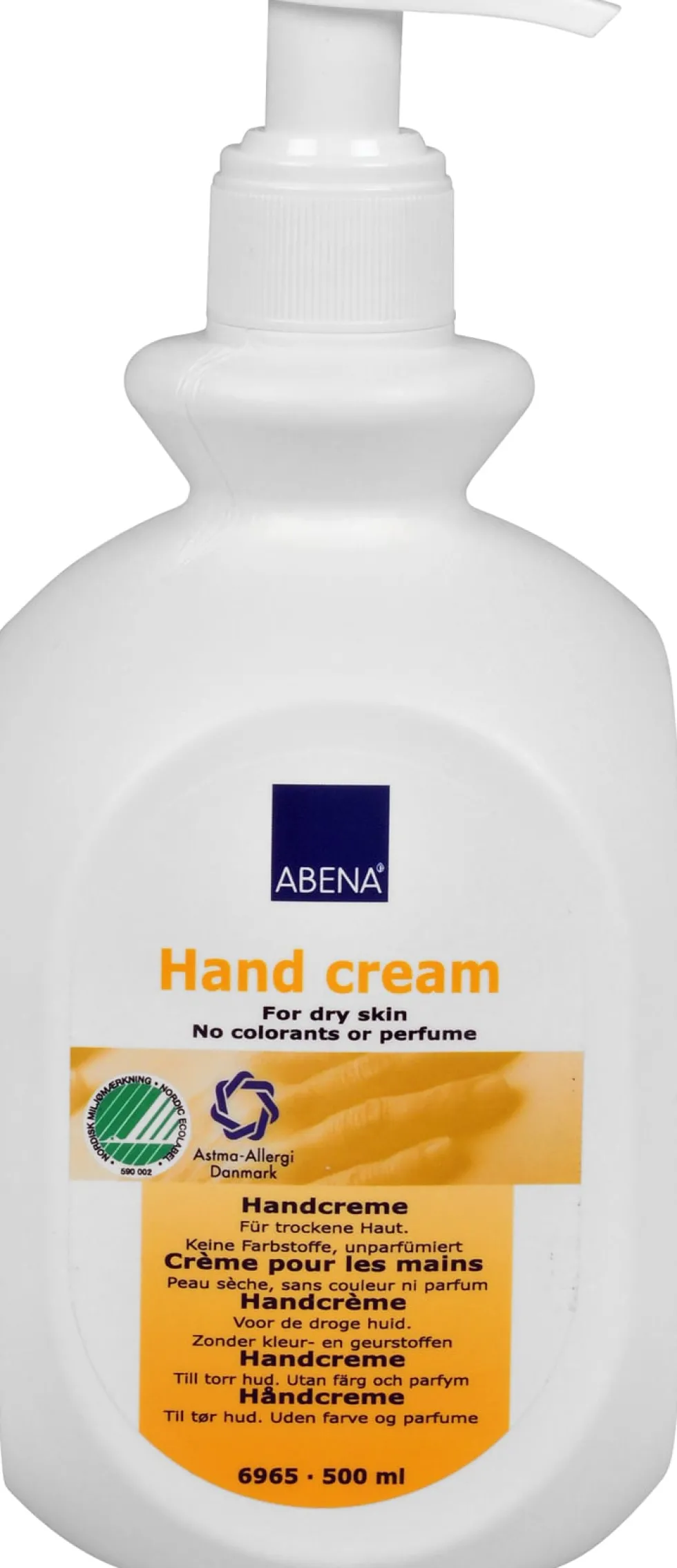 Handcreme ABENA utan färg & parfym 500ml