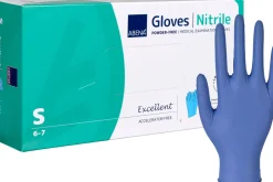 Handske nitril pud./accfri blå S 100/FP
