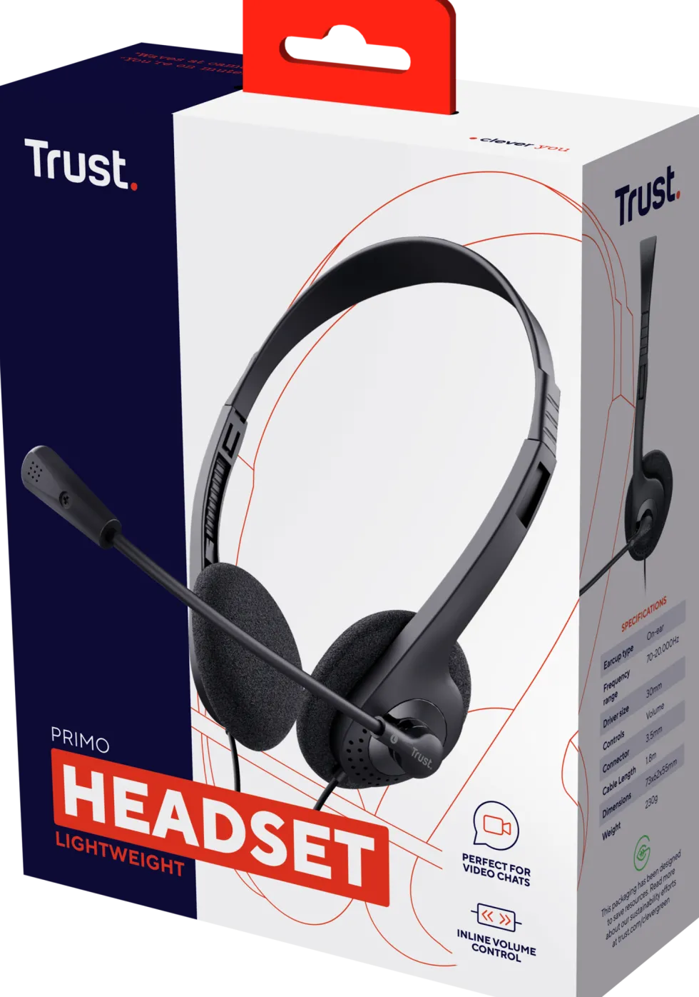 Headset TRUST HS-2100 On-Ear 3,5mm
