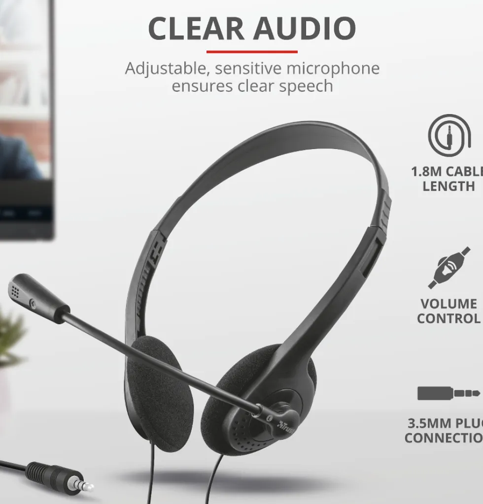 Headset TRUST HS-2100 On-Ear 3,5mm