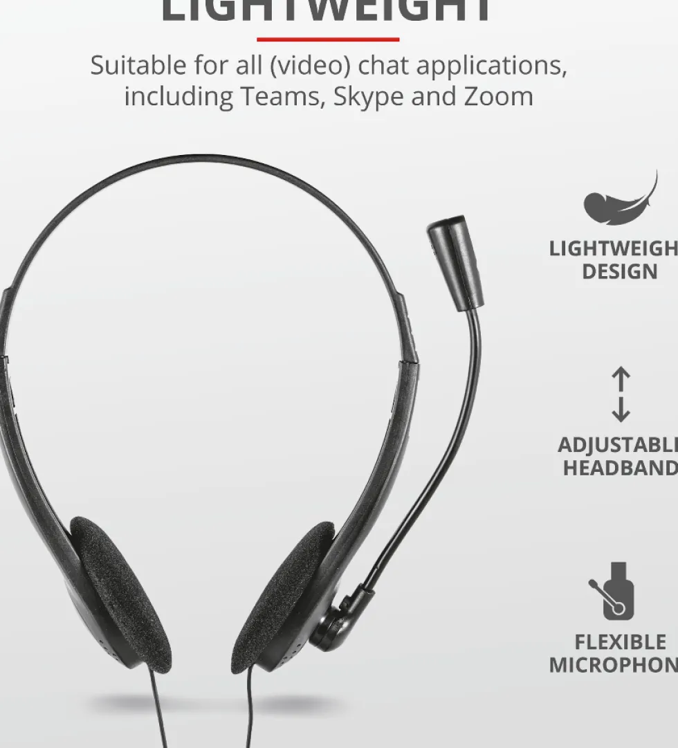 Headset TRUST HS-2100 On-Ear 3,5mm