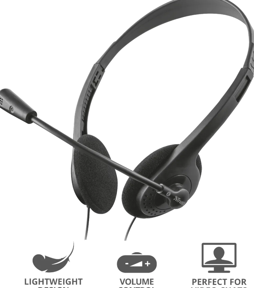 Headset TRUST HS-2100 On-Ear 3,5mm
