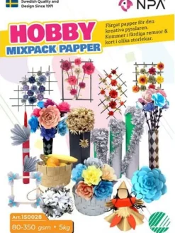 Hobby papper mix 80-350gr 5kg