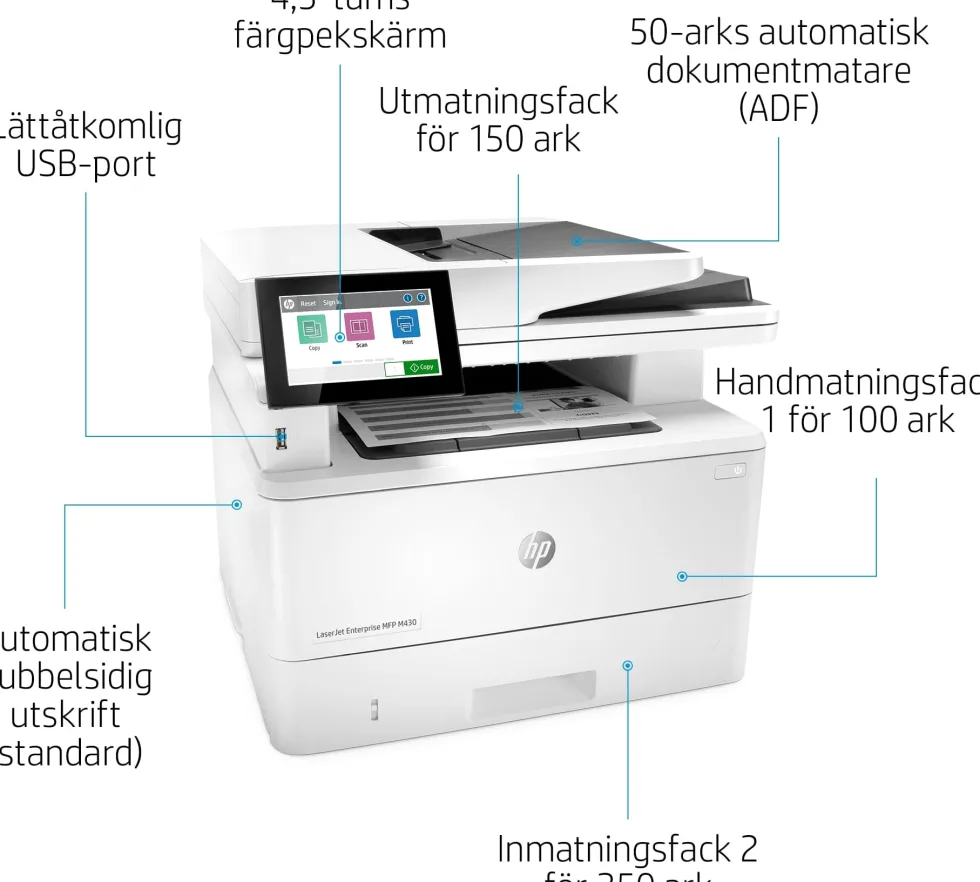 HP LaserJet Enterprise MFP M430f printer