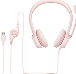 H390 USB Computer Headset, Rose