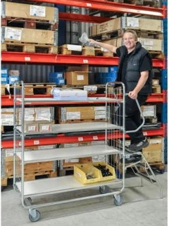 Hyllvagn 8000 4 plan 1395x1590mm XL