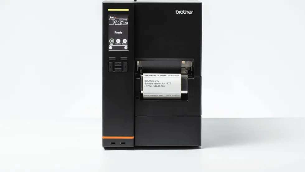 industrial label printer with high resolution printing