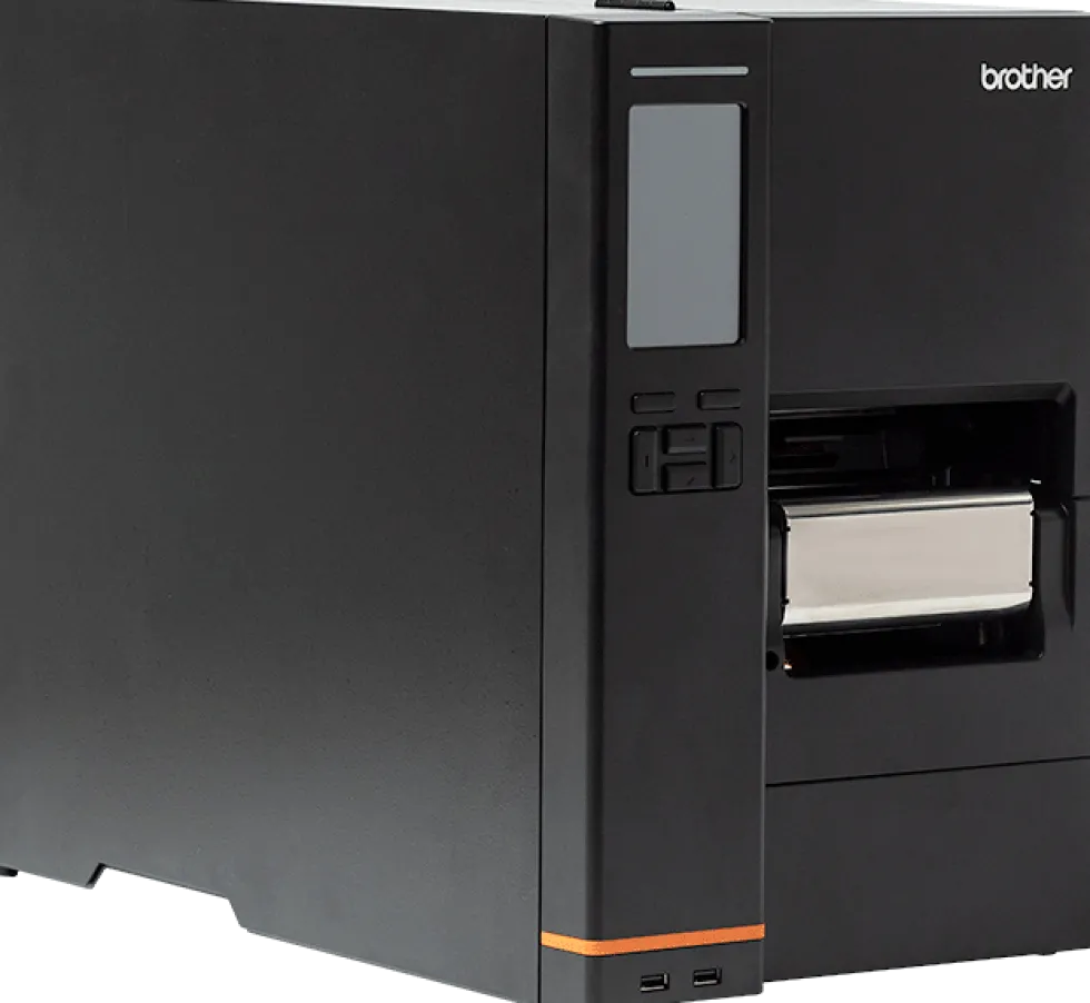 industrial label printer with high resolution printing