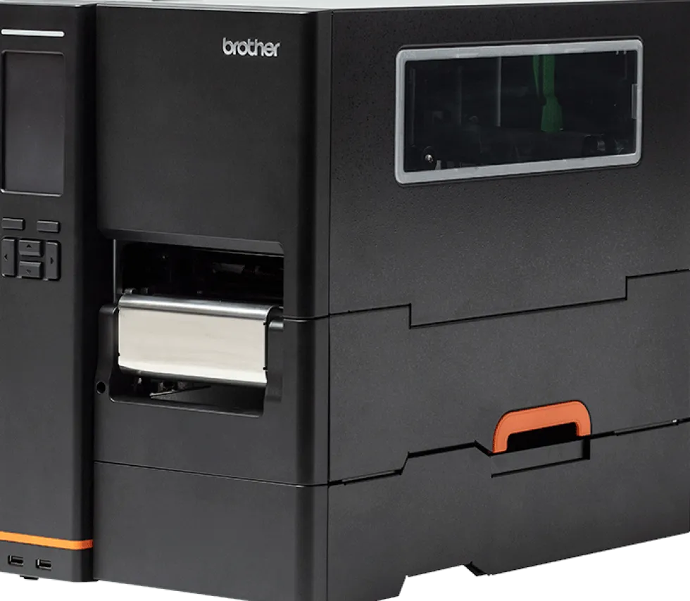 industrial label printer with high resolution printing