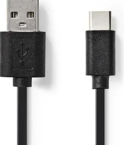 Kabel NEDIS USB-A-USB-C 3m svart