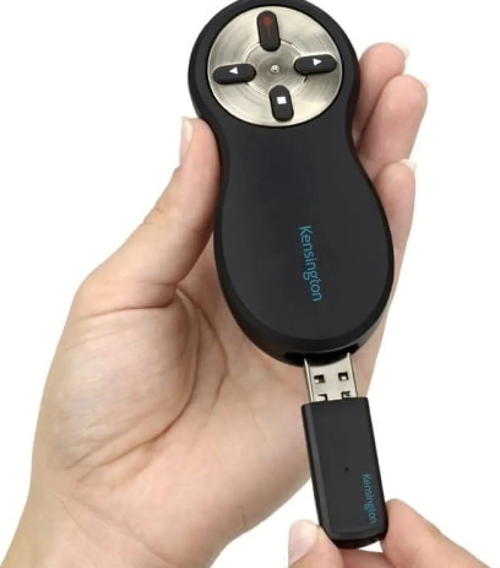 Kensington Wireless Presenter w/Red Laser, Black