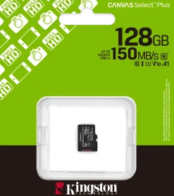 Kingston Canvas Select Plus - Flash-minneskort - 128 GB - A1 /