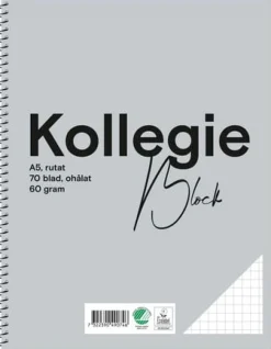 Kollegieblock FW A5 60g 70bl rut oh