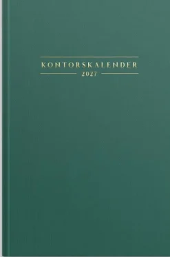 Kontorskalender 2027 grön