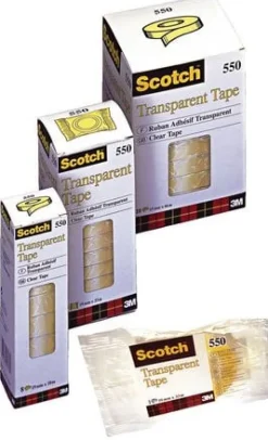 Kontorstejp Scotch 550 Transparent STOR, 15mm x 66m
