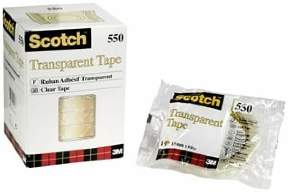 Kontorstejp Scotch 550 Transparent STOR, 15mm x 66m