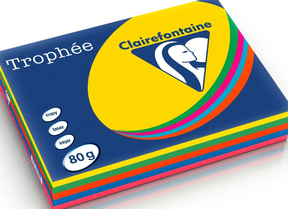 Kopieringspapper Färgat Intensive 5 färger A4 80g, 500/FP