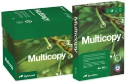 Kopieringspapper MultiCopy A4 Ohålat 80g, 5x500/krt