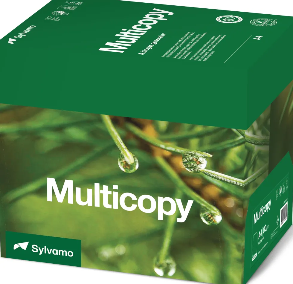 Kopieringspapper MultiCopy A4 Ohålat 80g, 5x500/krt