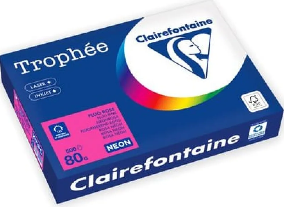 Kop.ppr TROPHEÉ A4 80g oh neonros 500/fp