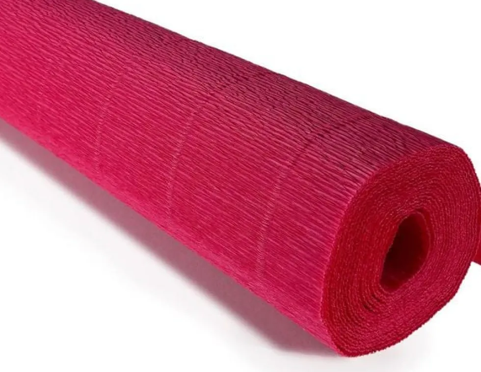 Kräppapper kraftigt 180gr Vinröd