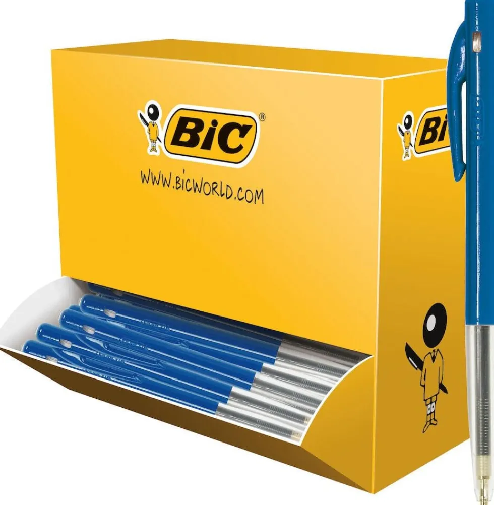 Kulpenna BIC Clic M10 1,0 blå 100/fp