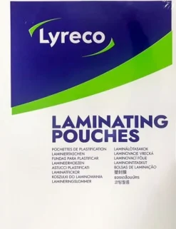 Laminat LYRECO 63x98mm 180mic klar 50/fp