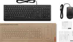 Lenovo Essential Wired Combo - Sats med tangentbord och mus
