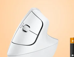 Lift for Mac Vertical Ergonomic Mouse, Off-White/Pale Grey