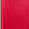 Lilla Fickdagboken 2027 konstläder röd