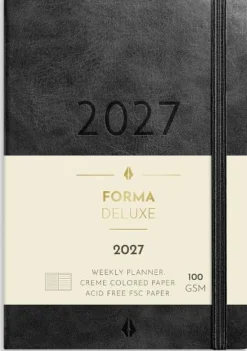 Liten Veckokal Forma Deluxe 2027 svart