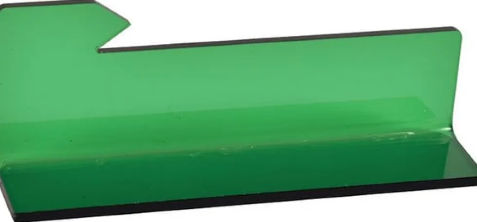 Läslinjal med pil 10/fp