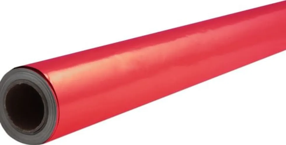 Metallpapper Röd, 50cm x 10m