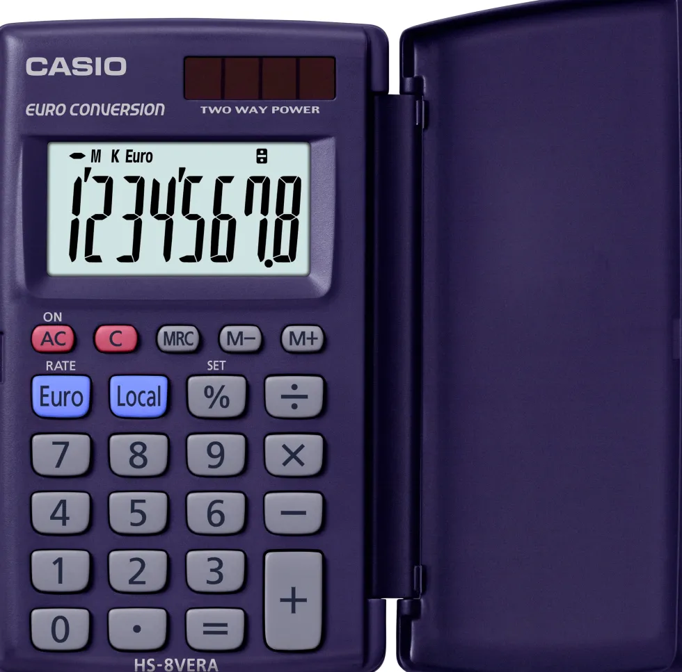 Miniräknare CASIO HS-8VER svart