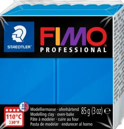 Modelleringslera Fimo prof 85g blå