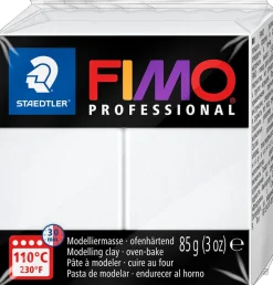 Modelleringslera Fimo prof 85g vit