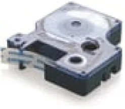 Märkband Dymo D1, plast, svart/gul, 24mm