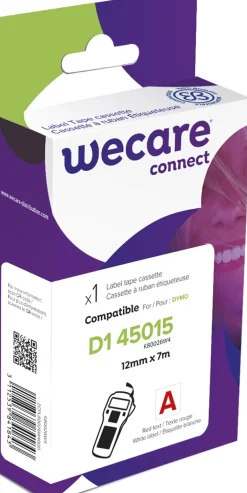Märkband Wecare D1 12mm röd/vi