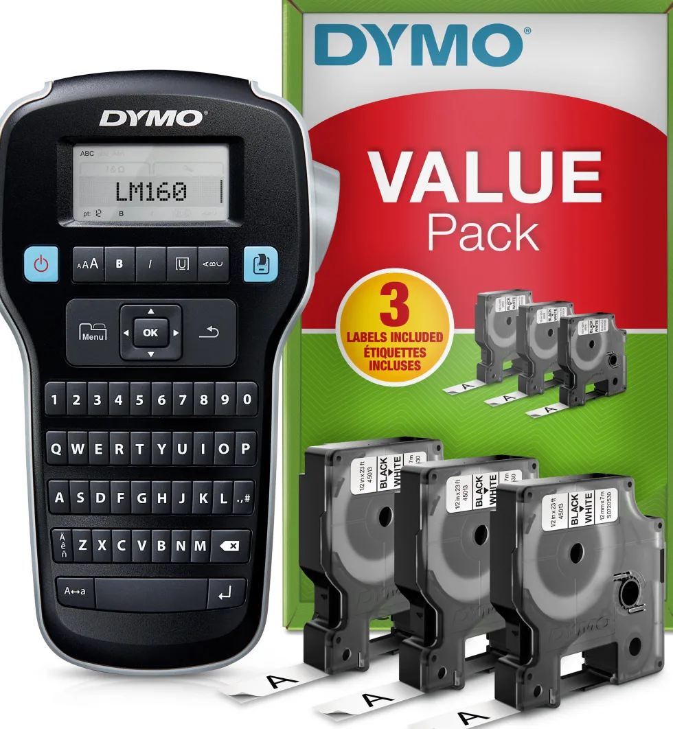 Märkmaskin DYMO LM160 + 3 Tape