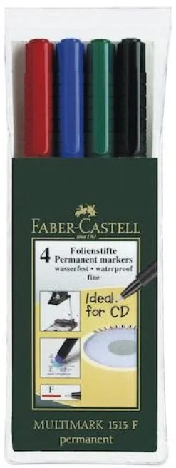 Märkpenna Faber Castell, fine, 4-set