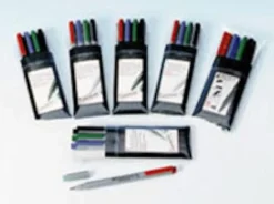 Märkpenna Faber Castell, sf, permanent, 4-set