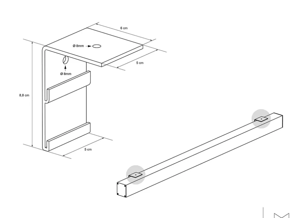 Multibrackets M Manual Projection Screen - Projektorduk