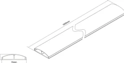 Multibrackets M Universal Cable Cover Super Slim - Kabelskydd