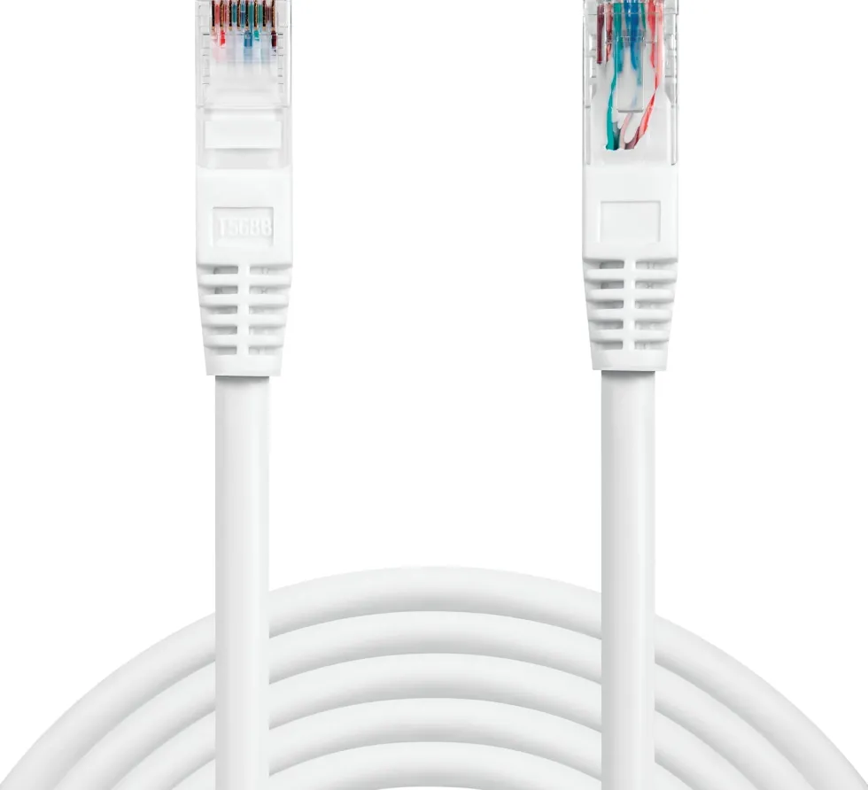 Network Cat6 UTP Cable, White (1m)