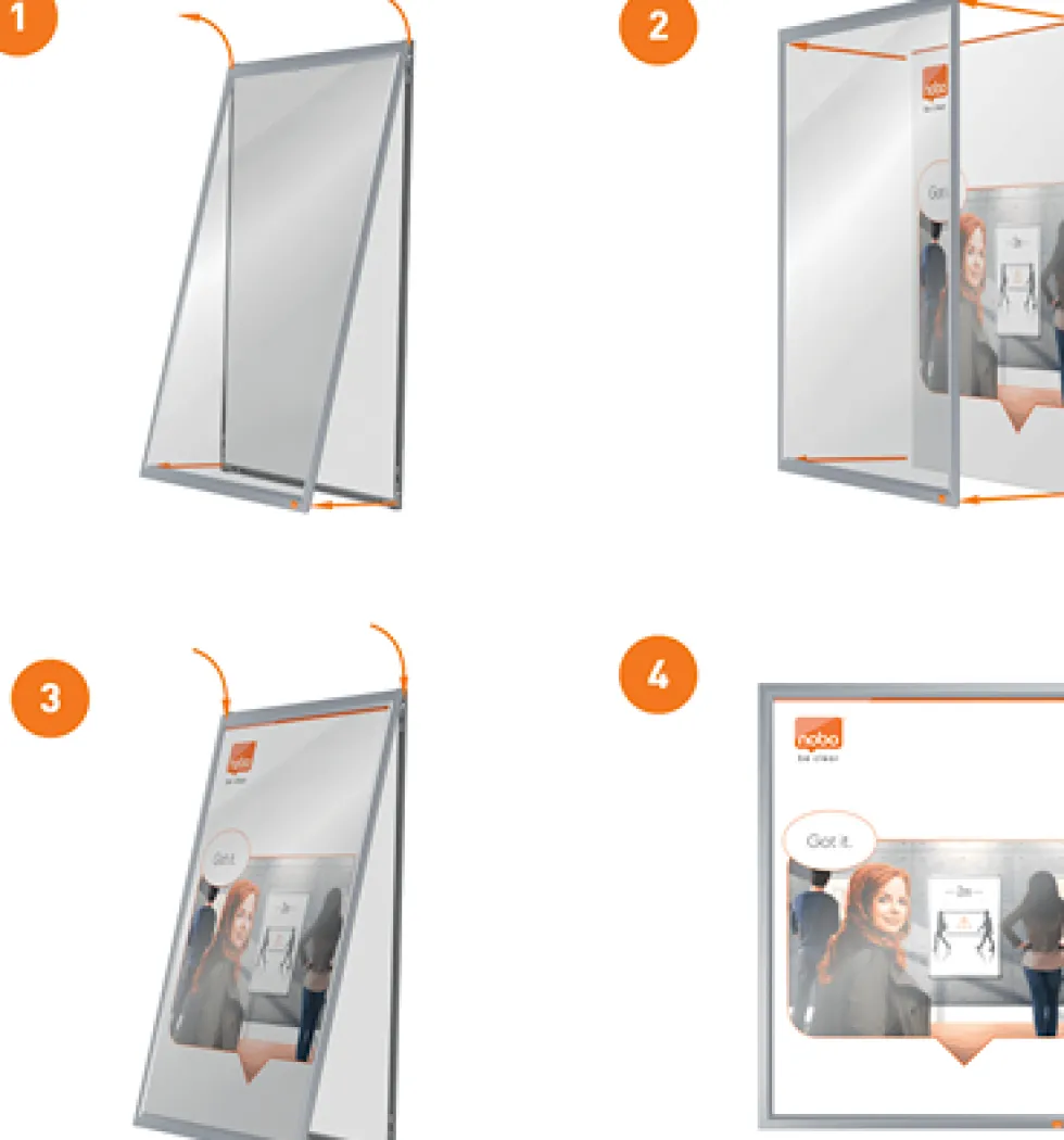 Nobo Impression Pro Affischram A3