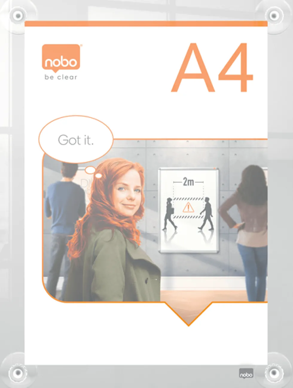 NOBO Skylt Premium Plus Akryl A4 sugprop