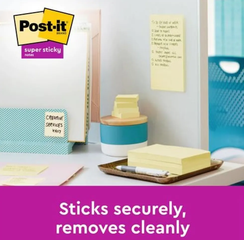 Notes POST-IT SS 76x76mm rec gul 3/fp