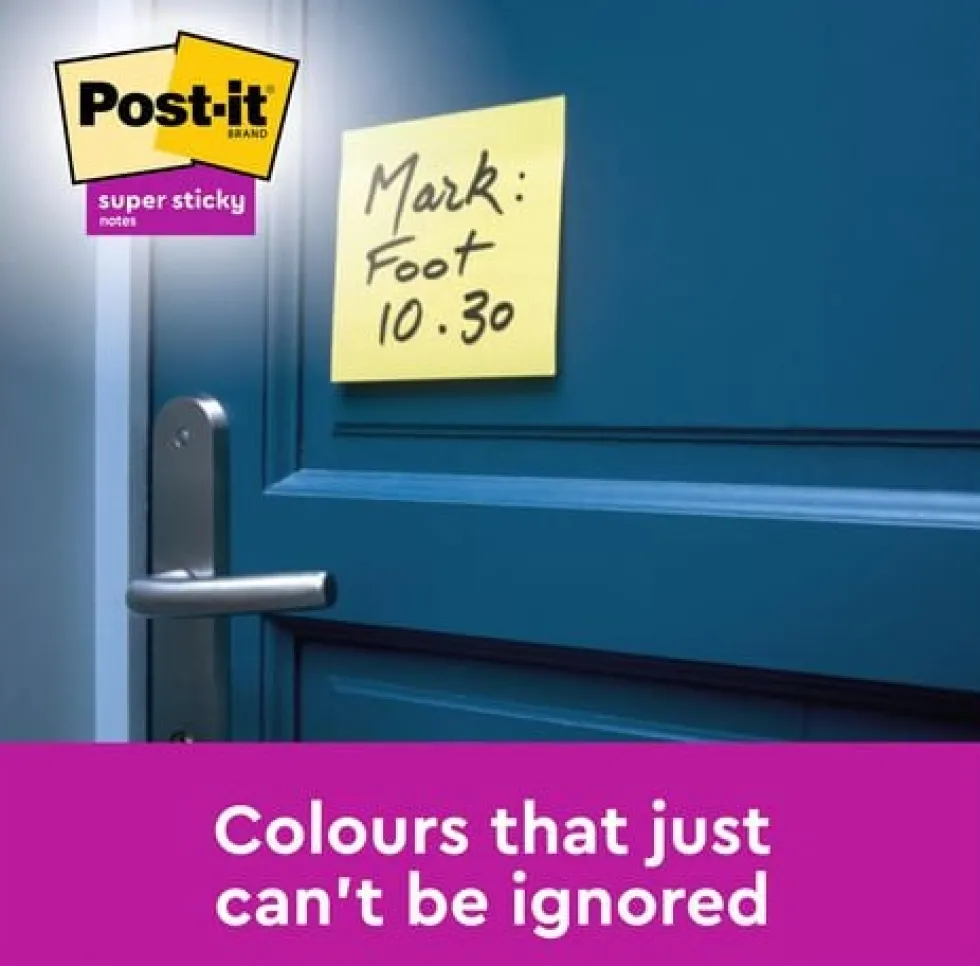 Notes POST-IT SS 76x76mm rec gul 3/fp