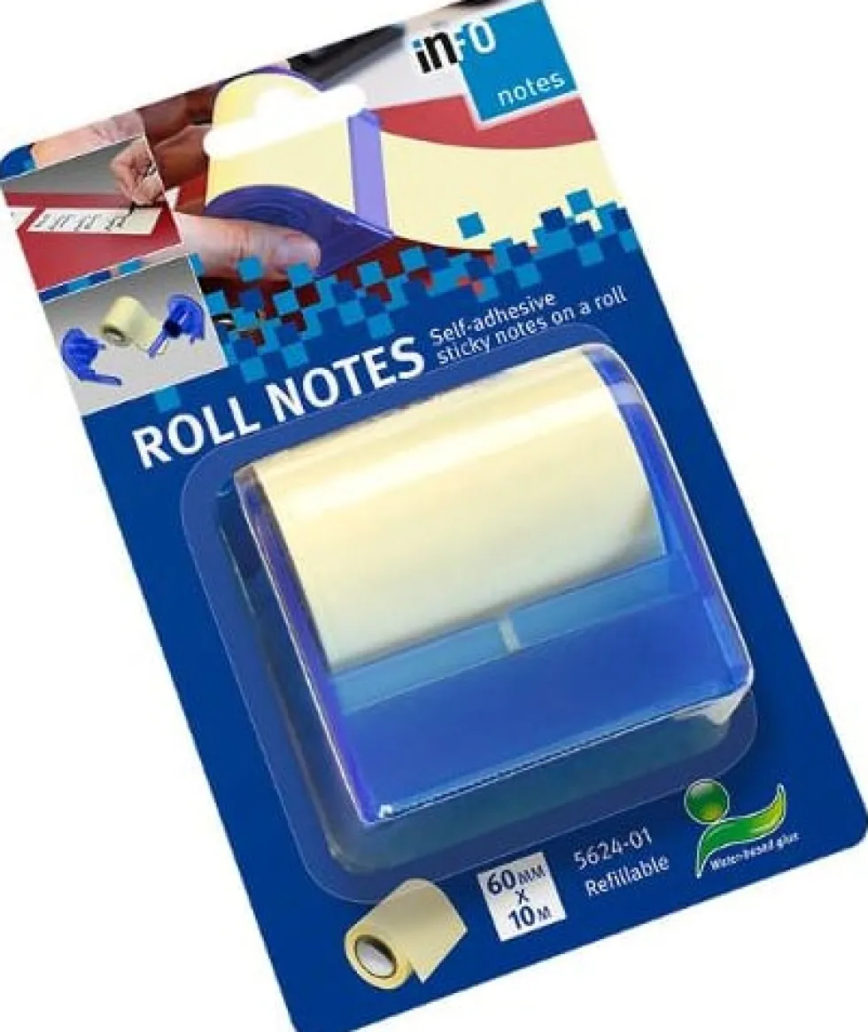 Notes rulle INFO 60mmx10m gul