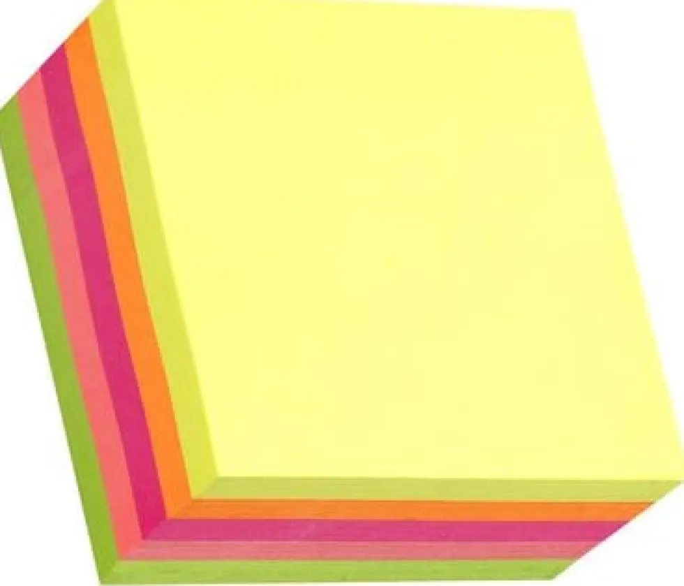 Notes STANDARD kub 76x76mm neon 450bl